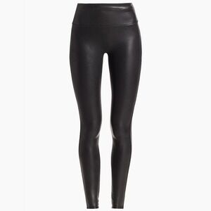 NWT Spanx Faux Leather Leggings Black Tummy Control Modern Stretch Women's XS/TP